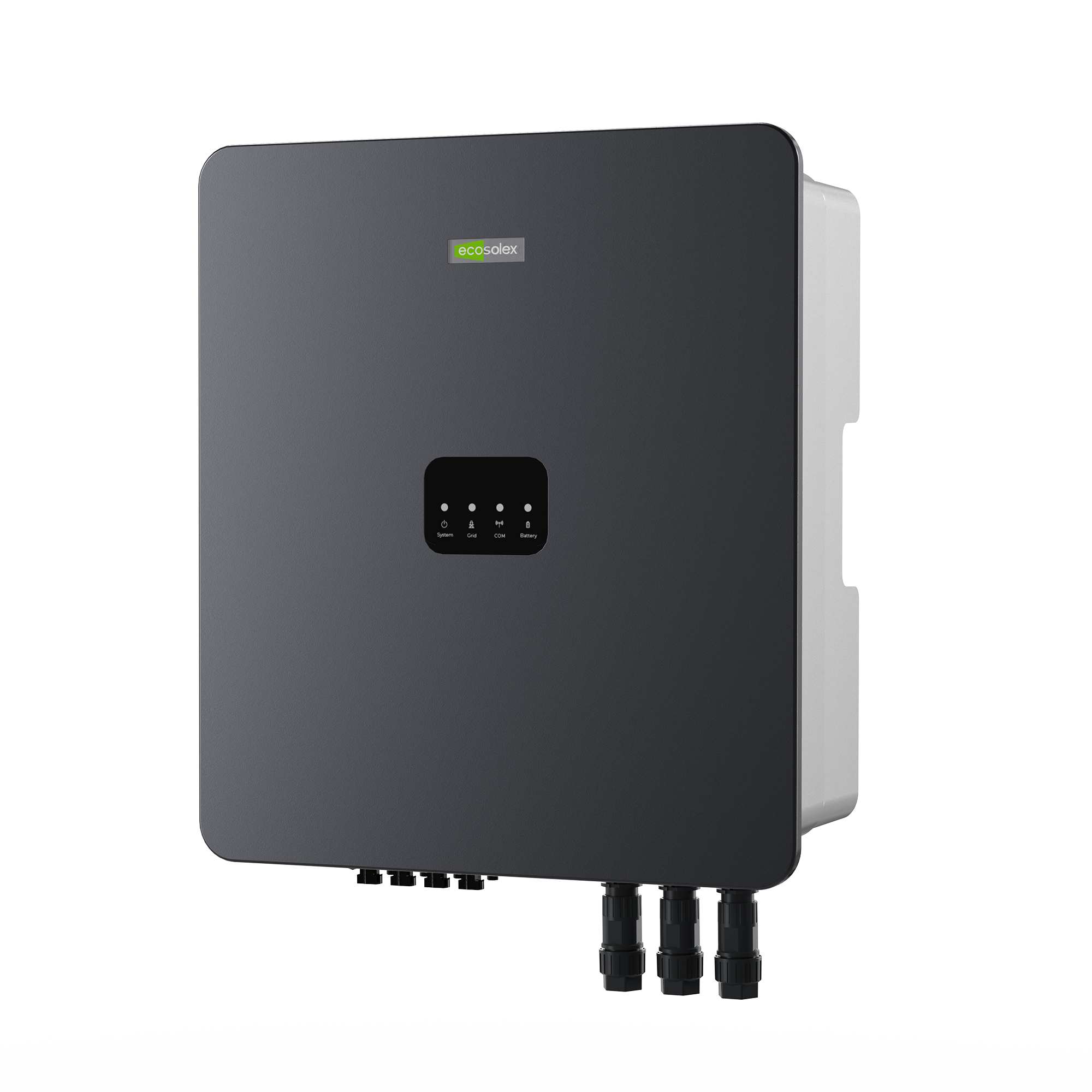 Three-quarter view of EPV-H 3-phase hybrid inverter