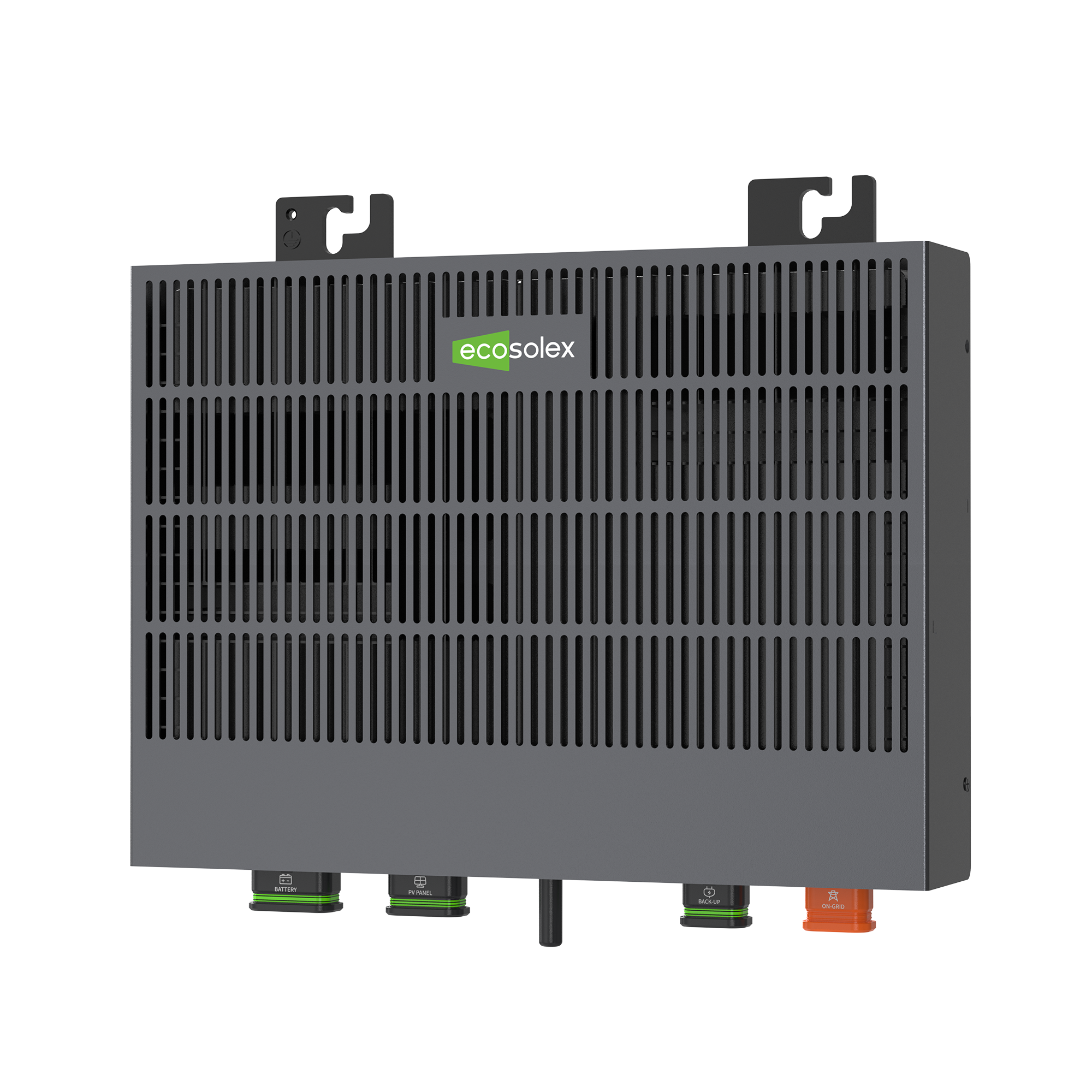 Front view of EBK-M1200 hybrid microinverter