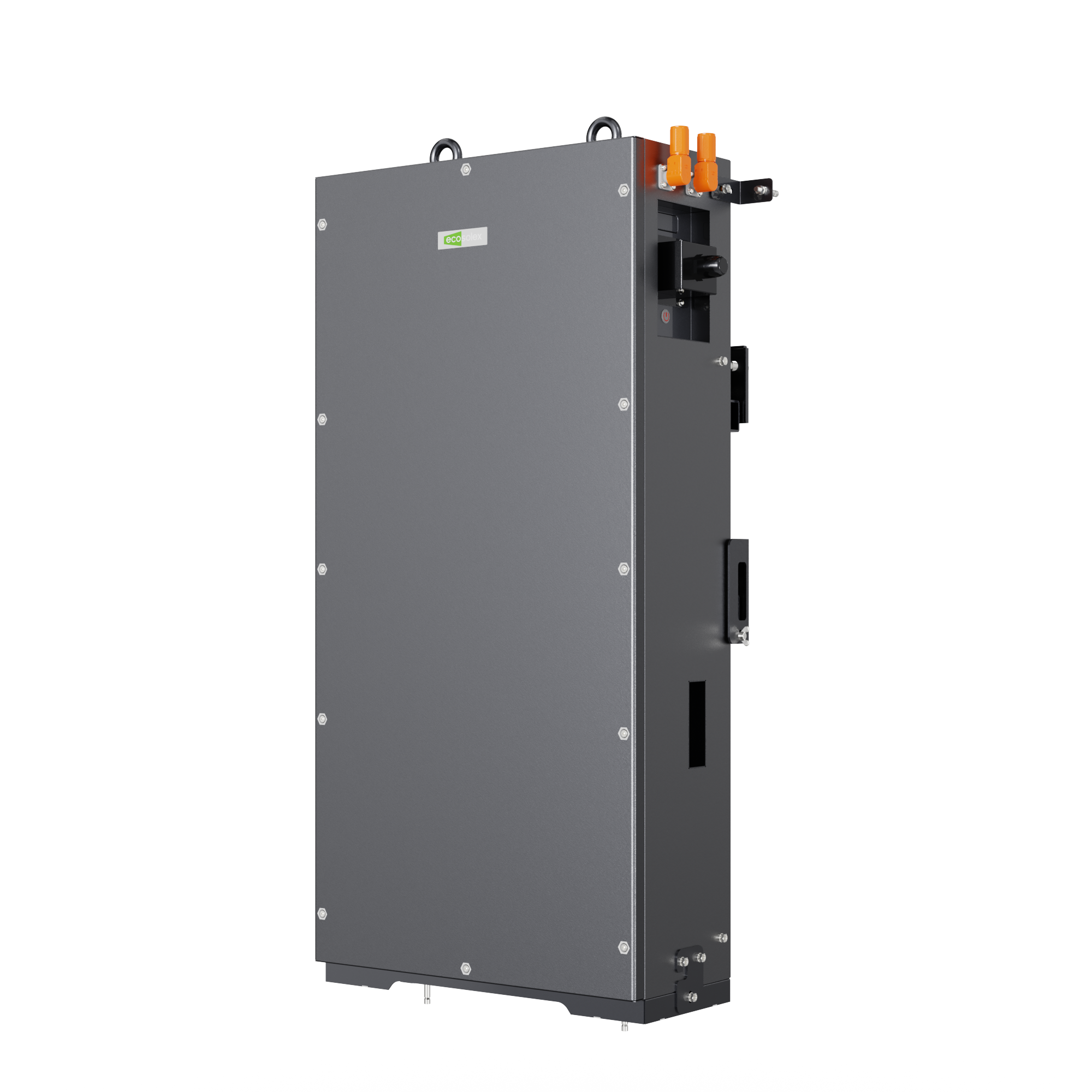 Three-quarter view of ESR-LW15K wall-mounted storage battery